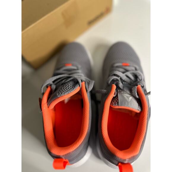 Reebok Gray and Orange Women's Sneakers - Picture 3 of 11